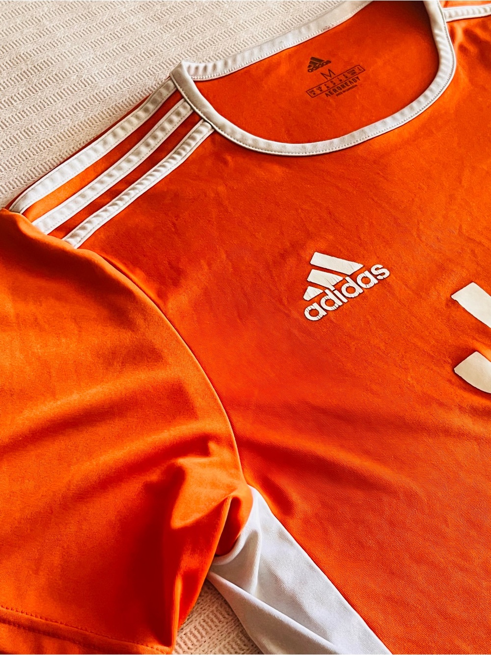 adidas Orange and White Juventus Football Jersey